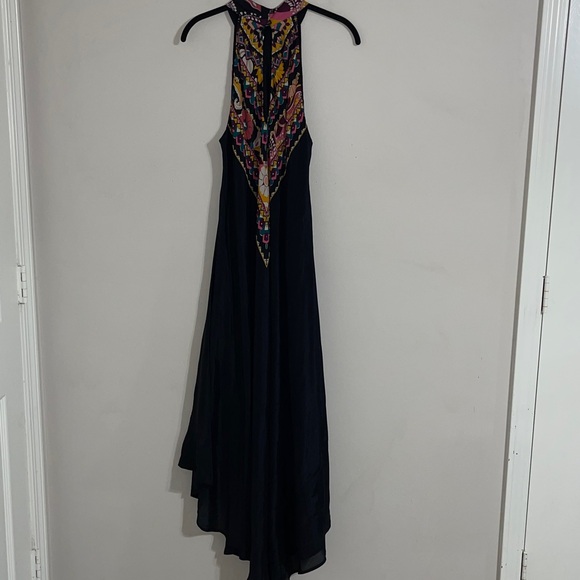 Johnny Was Nadia Halter Silk-Blend Maxi Dress medium - Picture 7 of 8